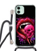 Dodelijk zoet: iPhone 11 Transparant Hoesje met koord