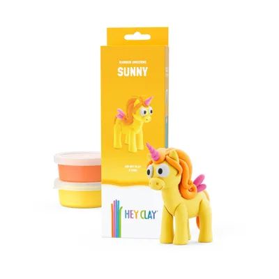 Hey Clay Unicorns - Rainbow Unicorn - Sunny 3 cans