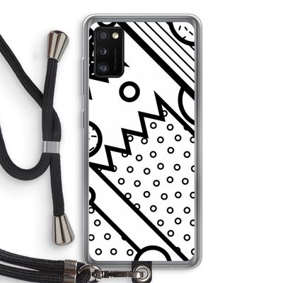 Pop Art #4: Samsung Galaxy A41 Transparant Hoesje met koord