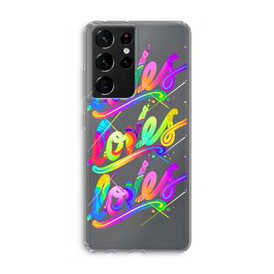 Loves: Samsung Galaxy S21 Ultra Transparant Hoesje