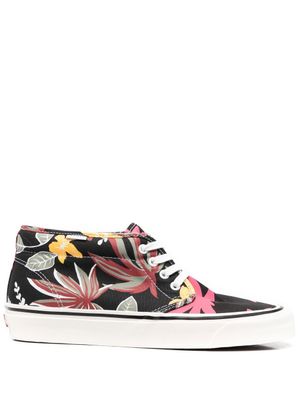 Vans baskets à fleurs - Noir