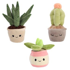 Pluchiez Pluche Plantjes 3 Assorti