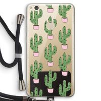 Cactus Lover: Huawei Ascend P8 Lite (2017) Transparant Hoesje met koord