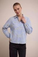 Tramontana Flower Embroidery Blouse C41-19-301 Blouse 005042-breezyblue