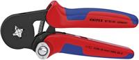 Knipex zelfinstellende krimptang voor adereindhulzen gebruineerd 180 mm - 975304