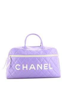 CHANEL Pre-Owned sac fourre-tout en cuir (1990) - Violet