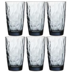 Longdrinkglazen - 6x - blauw - 470 ml - waterglazen - glazen - longdrink