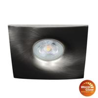 Philips LED spot GU10 2.6Watt vierkant NIKKEL dimbaar Warm Glow Philips LED spot GU10 2.6Watt vierkant NIKKEL dimbaar Warm Glow