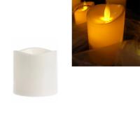 Cilindrische LED elektronische kaarslicht simulatie bruiloft kandelaar kaars grootte: 7.5 x 7.5 cm