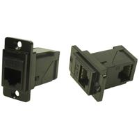 Cliff Metalen doorvoerconnector haaks CP30752MB Adapter, inbouw Zwart 1 stuk(s) - thumbnail