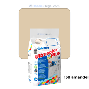 Mapei | Ultracolor Plus | 138 Amandel | Cementgebonden | Voegmiddel | 5KG