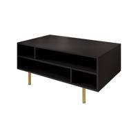 Meubella Salontafel Nicola - Mat zwart - 100 cm