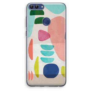 Bold Rounded Shapes: Huawei P Smart (2018) Transparant Hoesje