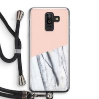 A touch of peach: Samsung Galaxy J8 (2018) Transparant Hoesje met koord