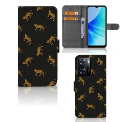 Telefoonhoesje | Met pasjeshouder | voor PPO A57 | A57s | A77 4G Leopards
