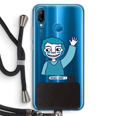 Zwaai: Huawei P20 Lite Transparant Hoesje met koord