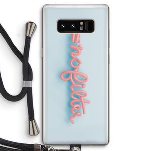 #nofilter: Samsung Galaxy Note 8 Transparant Hoesje met koord
