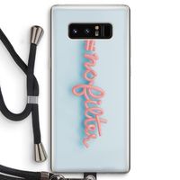 #nofilter: Samsung Galaxy Note 8 Transparant Hoesje met koord