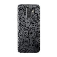 Vexx Black City : Samsung Galaxy A6 Plus (2018) Transparant Hoesje