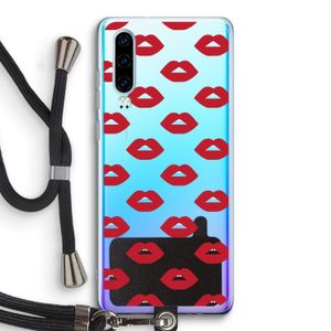 Lips: Huawei P30 Transparant Hoesje met koord