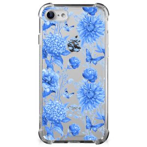 Case voor iPhone SE 2022/2020 | iPhone 8/7 Flowers Blue