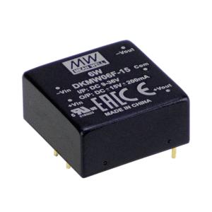 Mean Well DKMW06G-12 DC/DC-converter 48 V 12 V 0.25 A 6 W Aantal uitgangen: 2 x Inhoud 1 stuk(s)