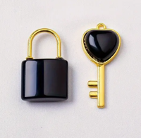 Obsidiaan Slot en Sleutel - Spiritualiteit - Spiritueelboek.nl