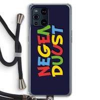 90's One: Oppo Find X3 Transparant Hoesje met koord