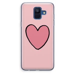 Hartje: Samsung Galaxy A6 (2018) Transparant Hoesje