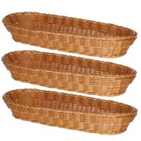 Kesper stokbrood broodmand - 3x - gevlochten - 41 x 16 x 7 cm Kesper stokbrood broodmand - 3x - gevlochten - 41 x 16 x 7 cm