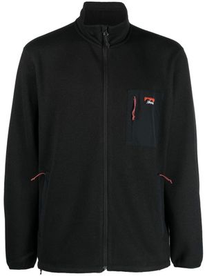 NANGA veste zippée à patch logo - Noir