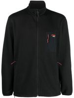NANGA veste zippée à patch logo - Noir