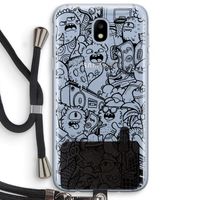 Vexx Black City : Samsung Galaxy J5 (2017) Transparant Hoesje met koord