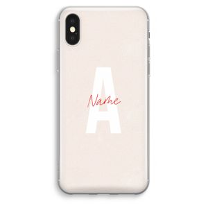 Strawberry Milkshake: iPhone XS Max Transparant Hoesje