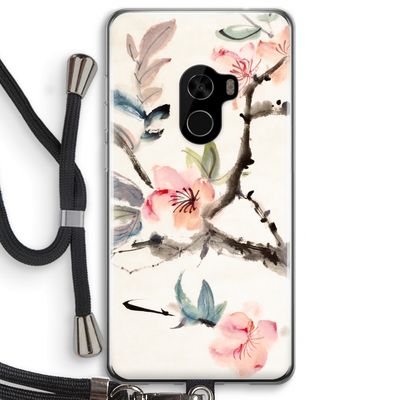 Japanse bloemen: Xiaomi Mi Mix 2 Transparant Hoesje met koord