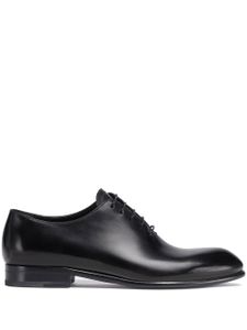 Zegna chaussures en cuir à lacets - Noir