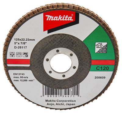 Makita Accessoires Lamellenschuurschijf 125mm C120 - D-28117 - D-28117