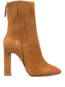 Aquazzura bottes Joplin 105 mm à bout en amande - Marron