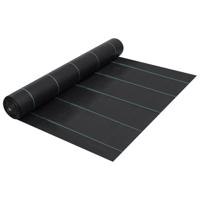 VidaXL Worteldoek 1x10 m pp zwart