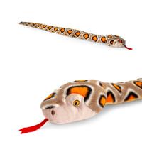 Keel Toys slang knuffel - pluche - bruin - 100 cm - dieren - cadeau