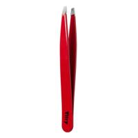 Vitry Face Care Coloured Tweezers Slant Ends Pincet Ref.22 C Burgundy 1Stuks