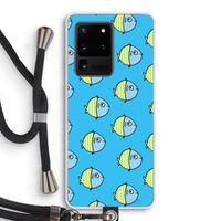 Visjes: Samsung Galaxy S20 Ultra Transparant Hoesje met koord