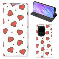 Samsung Galaxy S20 Ultra Hoesje met Magneet Hearts