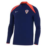 Nike Kroatië Strike Trainingstrui 1/4-Zip 2024-2026 Donkerblauw Felrood - thumbnail