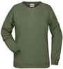 James & Nicholson JN8021 Ladies´ Sweat - /Olive - XS