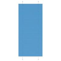VidaXL Plissé rolgordijn 90x200 cm stofbreedte 89,4 cm polyester blauw