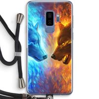 Fire & Ice: Samsung Galaxy S9 Plus Transparant Hoesje met koord