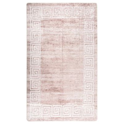 VidaXL Vloerkleed wasbaar anti-slip 120x180 cm beige