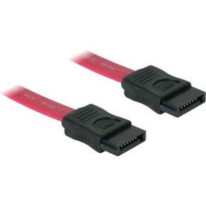 DeLOCK SATA Cable - 0.3m SATA-kabel 0,3 m Rood