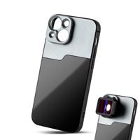 MOJOGEAR 17mm lens case voor iPhone 13 en 14 - Zwart/Grijs - thumbnail